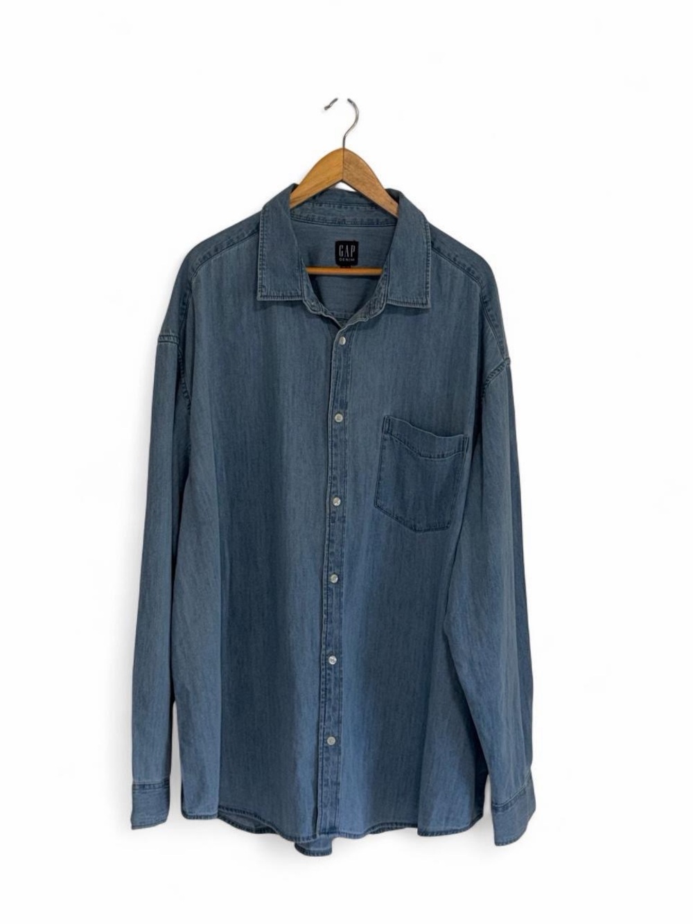 GAP Denim Long Sleeve Button Down Shirt – NWT Size XXL